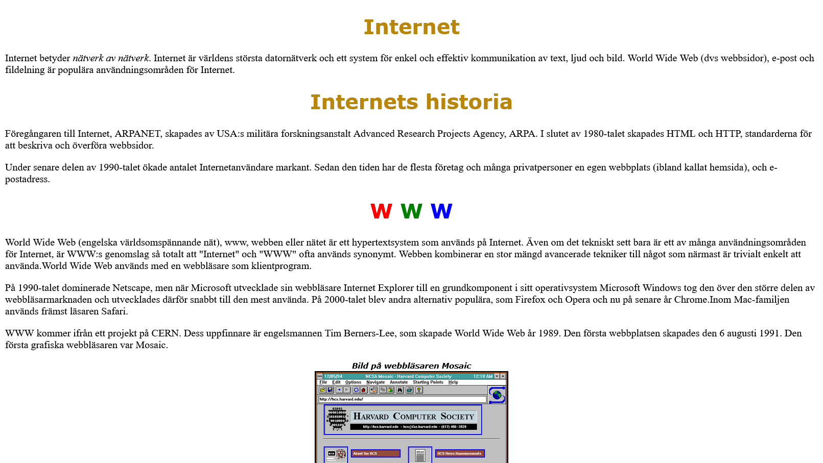 Övning 2 screenshot